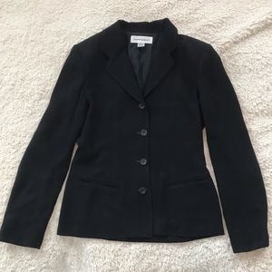 Ann Klein Black 4-Button Jacket